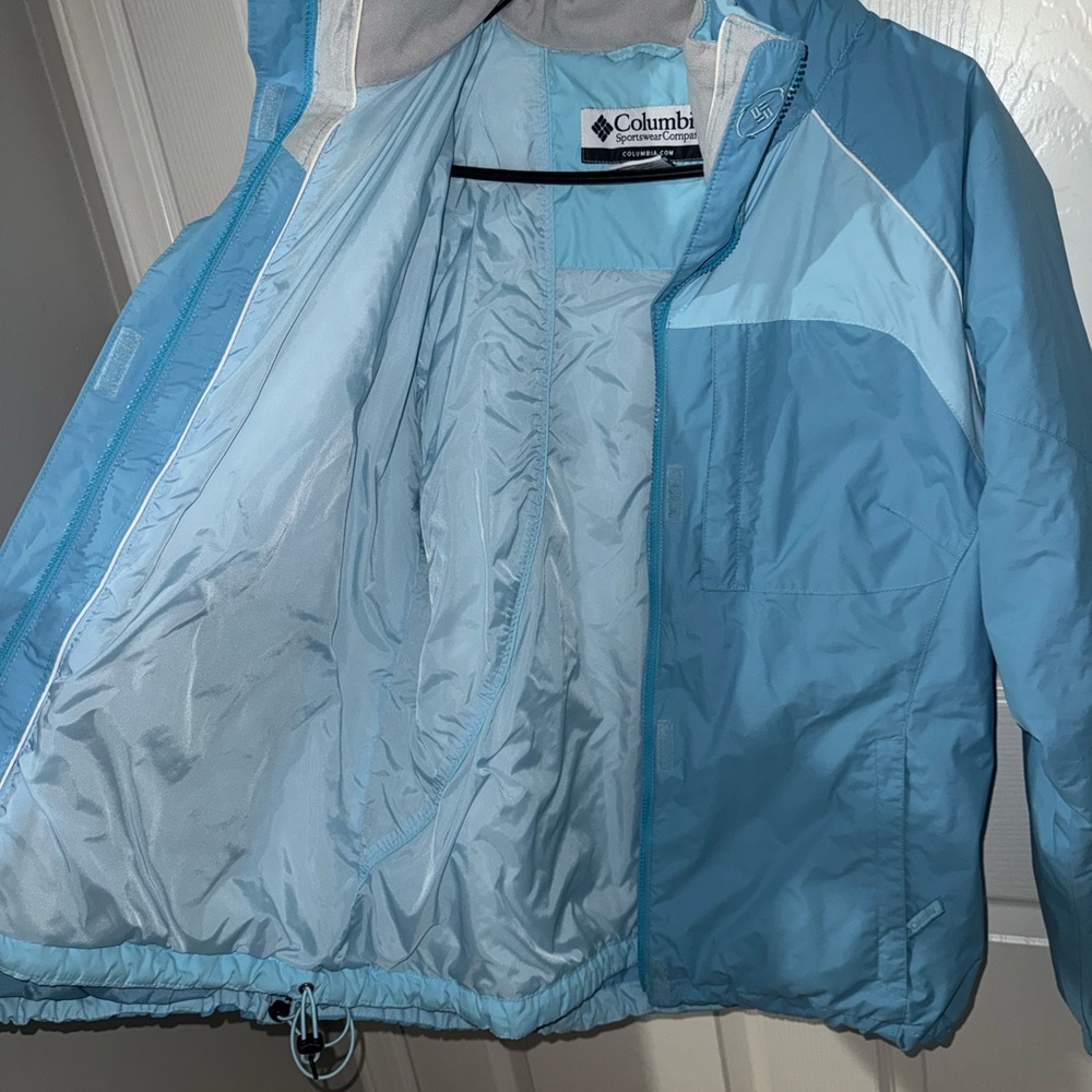 Columbia Light Blue Winter Coat